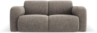 Micadoni Boucle Sofa Molino 2-Sitzer Chenille Grau