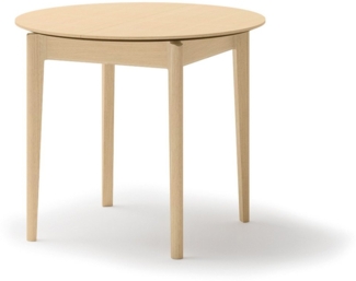 Compleo Esstisch Ausziehbar Rund Ø: 90 cm PAPHO, Ideal für modernes Wohnzimmer, Klassisch, Landhaus, Japandi Stil