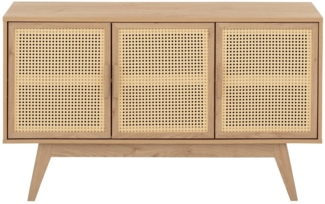 Home affaire Sideboard Bridget, Kommode, 2 verstellbare Einlegeböden, Beine aus Holz, Breite 128 cm