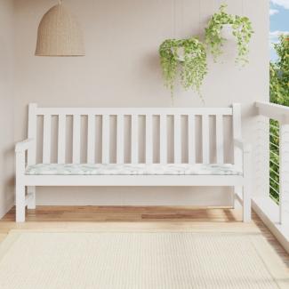 vidaXL Gartenbank-Auflage Blattmuster 200x50x4 cm Stoff 361204