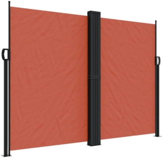 vidaXL Seitenmarkise Ausziehbar Terrakottarot 180x1200 cm 4004843