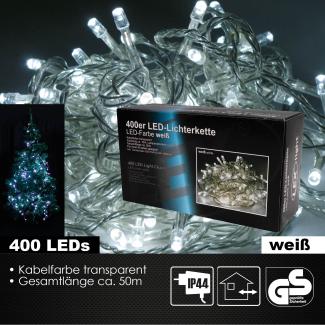 400er LED Lichterkette Außen Innen Partylichterkette Weihnachtslichterkette weiß