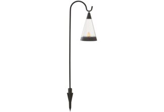 LED-Solar-Windlicht "Pisa",Kunststoff, 1 amber Led