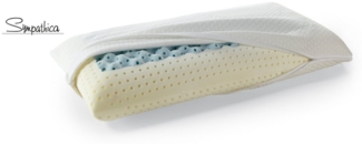 Sympathica Visco Stützkissen Dual Fresh Waben kühlend Reisekissen in Reisetasche