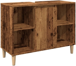 Badschrank Altholz-Optik 80 x 33 x 60 cm Holzwerkstoff