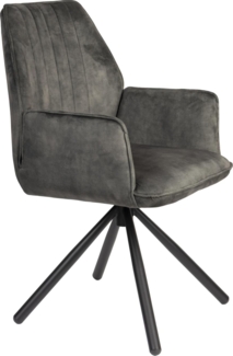 Stuhl Esszimmerstuhl Armlehnenstuhl JAMIE in Moosgrün