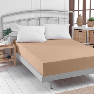 TRAUMSCHLAF Spannbettlaken Feinbiber Boxspring, Biber, Gummizug: Rundumgummi, (1 Stück), warm und weich für extra hohe Matratzen