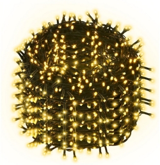 Clanmacy LED-Lichterkette 10-200M LED Lichterkette Weihnachten für Außen Innen 8 Modi Party Deko, Weihnachtsdeko Innen/Außen, 8 Modi Speicherfunktion, Wasserdicht