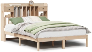 vidaXL Massivholzbett mit Regal ohne Matratze 150x200 cm Kiefernholz 3321628