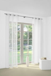 Wirth Vorhang Bettina (1 St), Ösen, halbtransparent, Store