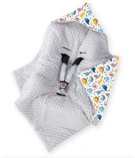 Einschlagdecke Babyschale - Kuscheldecke - Decke - Babydecke Baby für jede Jahreszeit, Amilian, ca. 90x90 cm, Sommer, Winter, Herbst, Frühling, universell einsetzbar