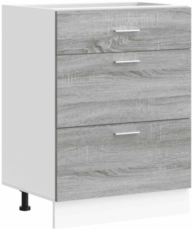 vidaXL Küchenunterschrank Lyon Grau Sonoma Holzwerkstoff 854255