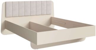 Home affaire Polsterbett CLAREI mit gepolstertes Kopfteil, in 2 Breiten 160 und 180 cm, Bettgestell ohne Bettkasten und Matratze, gemütlich und modern