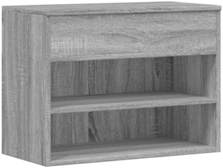 vidaXL Schuhbank Grau Sonoma 60x30x45 cm Holzwerkstoff 816051