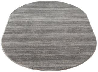 Carpetilla Designteppich Designer Wohnzimmer Teppich abstrakte Oval Musterung modern Grau, Rechteckig, Höhe: 12 mm