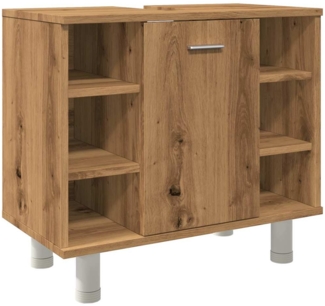 Badschrank, Badezimmerschrank Artisan-Eiche 60 x 32 x 53,5 cm Holzwerkstoff