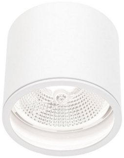 Spectrum Aufbauleuchte LED Chloe AR111 GU10 Außenleuchte weiß Deckenleuchte IP65 max. 12W rund, Kein Leuchtmittelenthalten, Außenleuchte