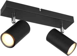 Deckenleuchte Wohnzimmer Deckenlampe Deckenstrahler Schwarz 57911-2B