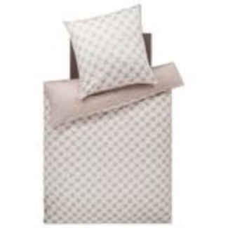 JOOP! Bettwäsche Cornflower Double 4083 77 Light Cream Mako Satin 200 x 220 + 2x 80 x 80 cm