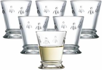 La Rochère Biene Abeille Wasserglas 260 ml 6er Set