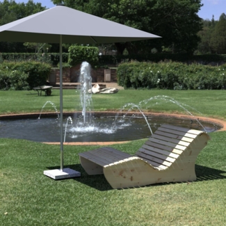 Relaxliege "Sigi" Gartenliege Massivholz Zirbe gerade 120cm
