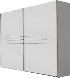 Schwebetürenschrank >Anna< in WEISS - 225x208x65cm (BxHxT)