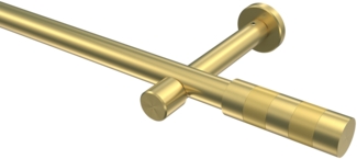 Gardinenstangen-Set Prestige Mavell 100 cm, 1-läufig (ohne Ringe), 20 mm Ø Messing-Optik