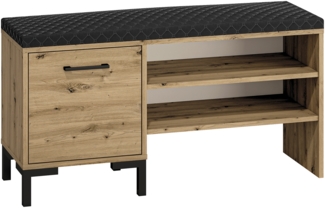 Sitzbank "Nevio" Schuhbank 105cm Artisan Eiche 1-türig