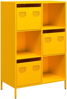 vidaXL Highboard Senfgelb 68x39x103,5 cm Stahl 851409