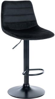 CLP Barhocker Lex Samt,schwarz schwarz