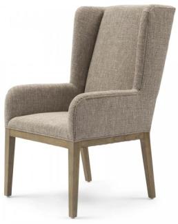 Riviera Maison Esszimmerstuhl Ascot Dining Armchair Bright Taupe 30353002