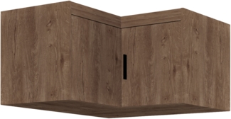 AX LIVING Eck Schrankaufsatz Storicos Eiche Lefkas 97,8 x 55,0 x 97,8 cm