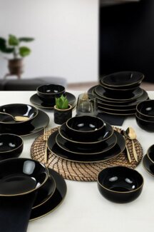 Hermia Concept Teller-Set 100% CERAMIC STONEWARE M1610 (24-tlg)