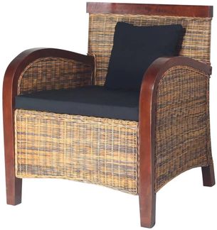vidaXL Sessel Rattan Handgeflochten 242025