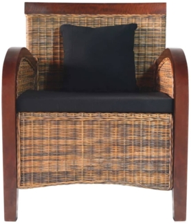 vidaXL Sessel Rattan Handgeflochten 242025