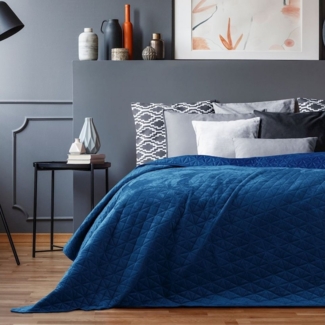 AmeliaHome Tagesdecke Tagesdecke Bettüberwurf mit Wendedesign Allzweckdecke Wohndecke Samt, ohne Kissen, Sofadecke, Couchdecke