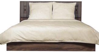 Deluxe Bettwäsche aus Mikrofaser - 155 x 220 cm mit 40 x 80 cm Kissenbezug - Creme