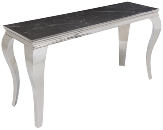 riess-ambiente Konsolentisch MODERN BAROCK 140cm schwarz / silber (Einzelartikel, 1-St)