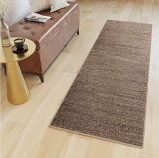 Tapiso Läufer SARI, rechteckig, Höhe: 12 mm, Flur Kurzflor Modern Meliert Design Wohnzimmer Schlafzimmer Küche