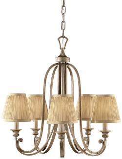 Kronleuchter, Hängelampe, Stahl Silber, D 66,7 cm