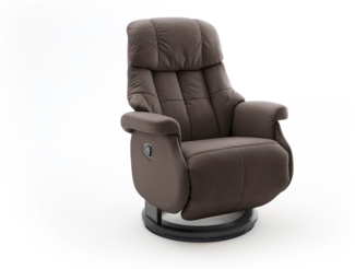 Relaxsessel Calgary L braun Leder/ Schwarz