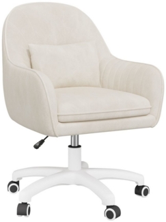 HawthyHome Bürostuhl Ergonomischer Homeoffice-Stuhl, 360° Drehbar & Höhenverstellbar (1 St), Samtbezug mit Kopfkissen, ideal für Arbeitszimmer & Schlafzimmer