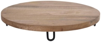 Koopmann Dekoteller Tablett - aus Holz - Ø = ca. 40 cm