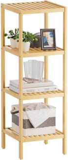 Bambusregal Badregal 4 Ebenen Organizer Wohnzimmer Küche Schlafzimmer Natur