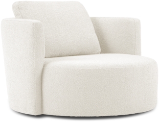 Micadoni Sessel Bliss 1-Sitzer Boucle Weiß