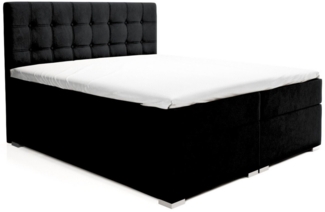 Deine Möbel 24 Boxspringbett MAGIC Komplettbett Polsterbett inkl. Bonellfederkernmatratzen H3 (Ehebett Bett inkl. Matratzen H3 oder H4 zur Auswahl), 120x200 140x200 160x200 180x200 200x200 inkl. Bettkästen und Topper