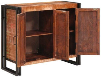 vidaXL Sideboard mit Türen Braun Massives recyceltes Holz und Metall 4104750