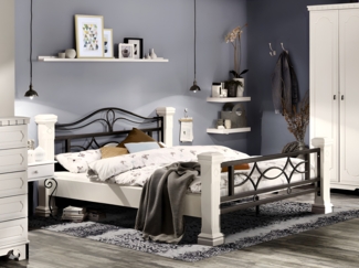 Bett Byzanz 180x200 weiß