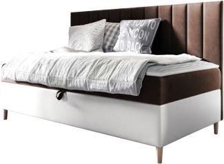 Boxspringbett Chapeni 'Junior 2' , braun, 100x200 cm