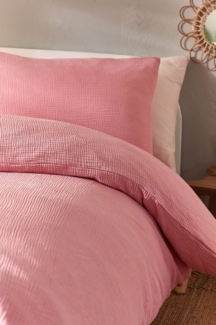 Next Bett-Set Bettgarnitur aus Baumwoll-Musseline, Knitteroptik, Bezug: Baumwolle